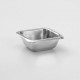 Sauce Cup, Stainless Steel, Square, 1.5 Oz. 2-3/8 Dia.x1 H, EACH