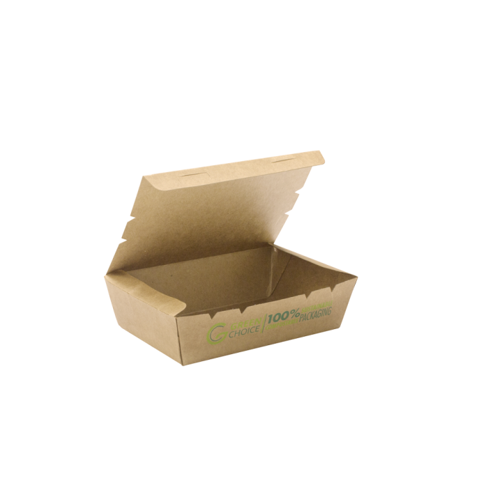 170x45x120 mm Small Take Away Box KRAFT PLA 100/Case