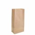 127x270x77 mm Brown Block Bottom Paper Bag - 500/Case
