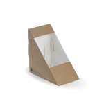 Sandwich Triangle Box, 123 x 72 x 79 mm, Eco-Friendly, Paperboard - 100/Case