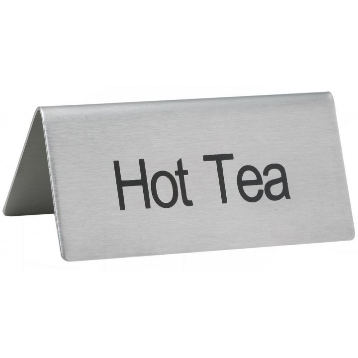 Tent Sign, Hot Tea, S/S, EACH