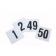 4" x 3.75" Table Numbers, 1-50, Plastic, EACH