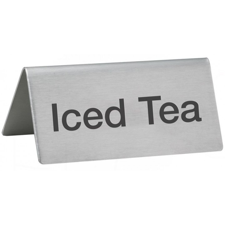 Tent Sign, Iced Tea, S/S, EACH