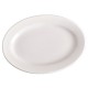 Basics Oval Plate White 210mm