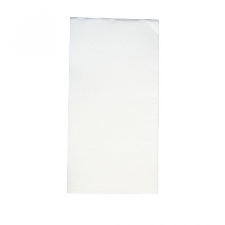 A La Carte Quilted Paper Dinner Napkin White 1/6 Fold 400x300mm