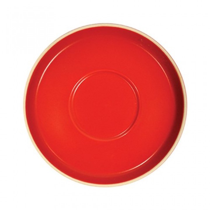 Cafe Latte Cup & Saucer Red