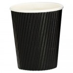Vee Insulated Coffee Cup Cup Black 8oz 237ml