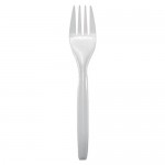 Plastic Fork White