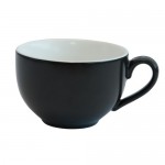 Cafe Cappuccino Cup & Saucer Black