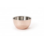 1.5 qt. Double WallStainless Steel Insulated Bowl with Hammered Copper Finish  - 12/Case