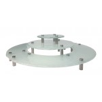 Three Level Round Risers, Frosted Glass, Jade  - 1/Case