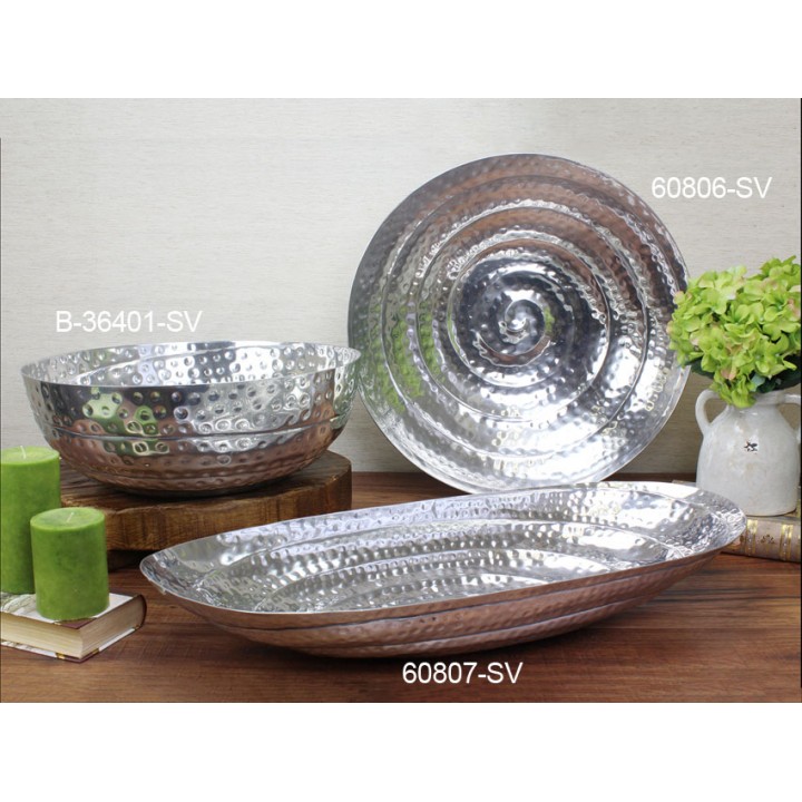 14 qt. Hammered Aluminum Bowl  - 1/Case