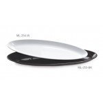 4 qt. Deep Oval Platter, Black, Melamine  - 3/Case