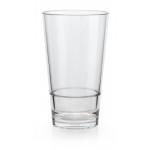 16 oz. Stackable Pint Glass, Clear, SAN  - 24/Case