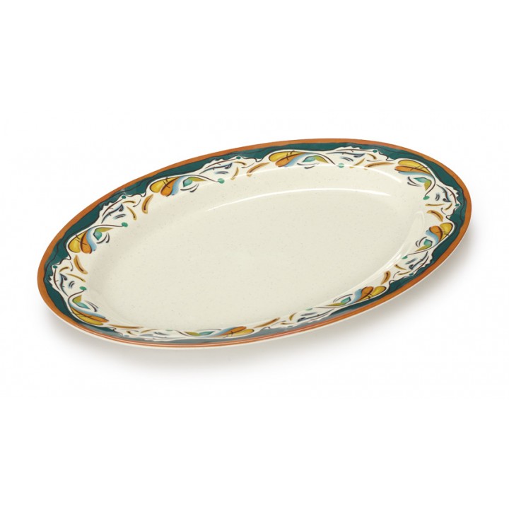21''x15'' Oval Platter, Bella Fresco, Melamine  - 12/Case