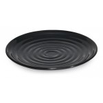 9.5'' Round Plate, Black, Melamine  - 12/Case