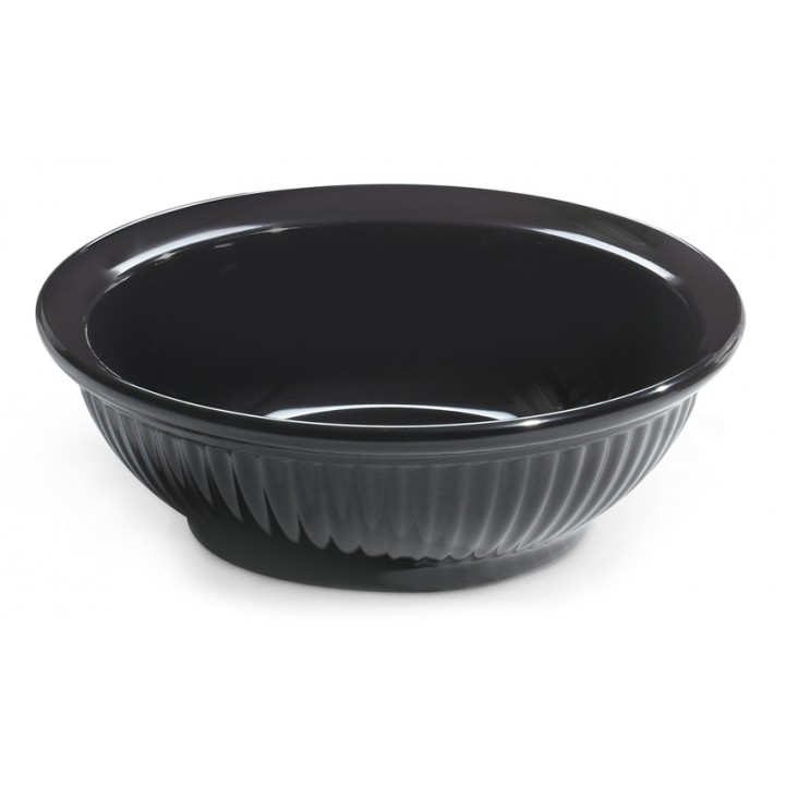 1 qt. Bowl, Black, Melamine  - 12/Case