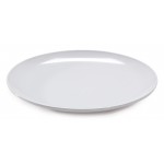 10.5'' Round Plate, White, Melamine  - 12/Case