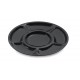 14'' 6-Comparent Plate, Black, Melamine - 12/Case