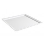 24'' Square Display Plate, White, Melamine  - 1/Case