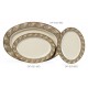 30''x20.25'' Oval Platter, Mosaic, Melamine  - 6/Case