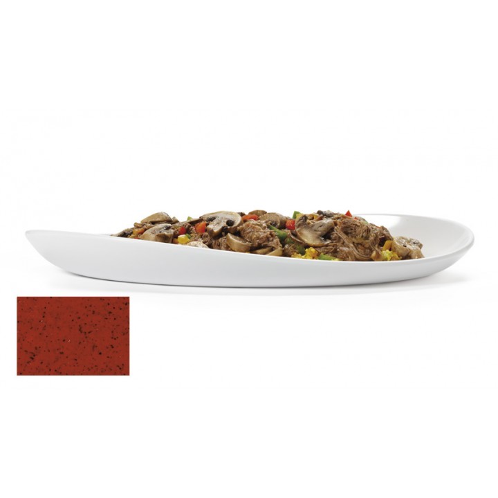 17''x10'' Oval Platter, Chili, Melamine  - 6/Case