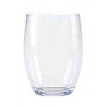 12 oz. Stemless Wine Glass, Clear, SAN  - 24/Case