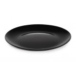 24'' Round Display Plate, Black, Melamine  - 1/Case