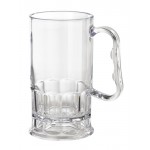 10 oz. Beer Mug, Clear, SAN  - 24/Case