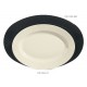 23.25''x16.75'' Oval Platter, Black, Melamine  - 6/Case