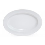 18''x13'' Oval Platter, White, Melamine  - 6/Case