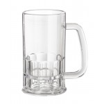 12 oz. Beer Mug, Clear, SAN  - 24/Case