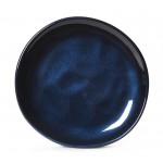 7'' Irregular Round Coupe Plate, Cosmo Blue, Melamine  - 12/Case