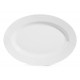 23.25''x16.75'' Oval Platter, White, Melamine  - 6/Case