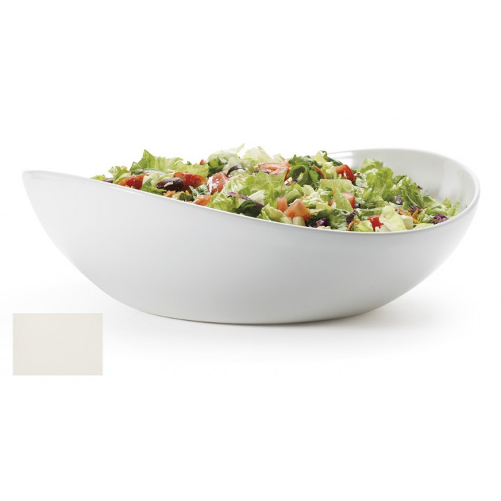 11 qt. Round Bowl, American White, Melamine  - 3/Case