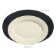 30''x20.25'' Oval Platter, Black, Melamine  - 6/Case