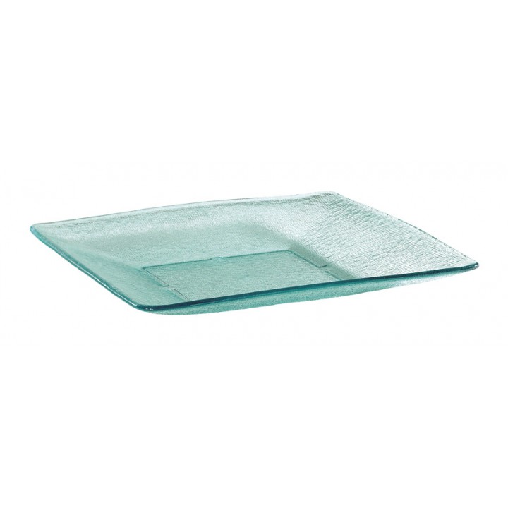 12.75'' Square Plate, Jade, PC  - 12/Case