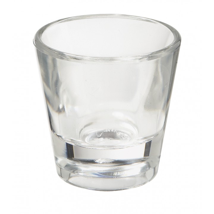 1 oz. Shot Glass, Clear, SAN  - 24/Case