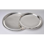 12'' Stainless Steel Round Tray w/ Mirror Finish, Stainless Steel  - 1/Case