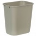 Rubbermaid Commercial FG295600BEIG Deskside Wastebasket, 7 gallons, 28-1/8 quart Capacity