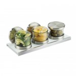Cal-Mil 3492-4-15NL Luxe Chilled Mixology Organizers