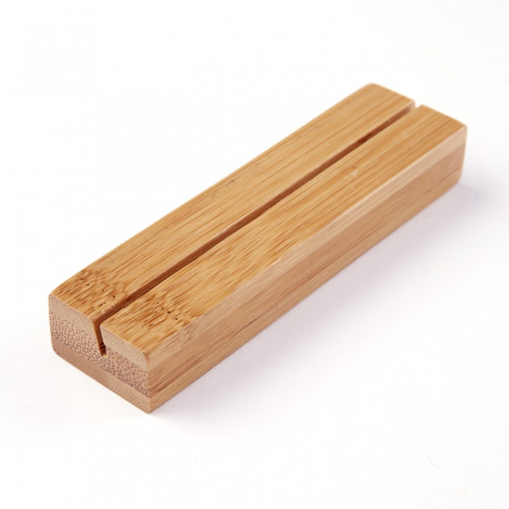 Card Holder, Bamboo, Natuarl, 4 L 4 Lx1-1/8 Wx3/4 H - 144/Case