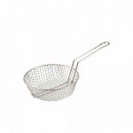 8" Culinary Basket, Course Mesh, Nickel Plated - 12/Case