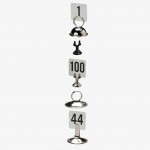 1.7" H Number Stand, S/S, Silver - 720/Case