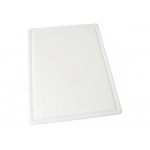 18" x 24" x 0.75" Cutting Board, Grooved, White - 6/Case