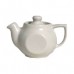 18 Oz. Tea Pot With Lid, White, DuraTux - 12/Case