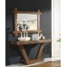 Hallway joinery mirror and console. Raintree.