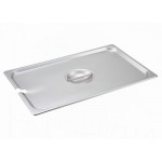 Steam Pan Cover, 1/1 Size, Slotted, S/S - 12/Case