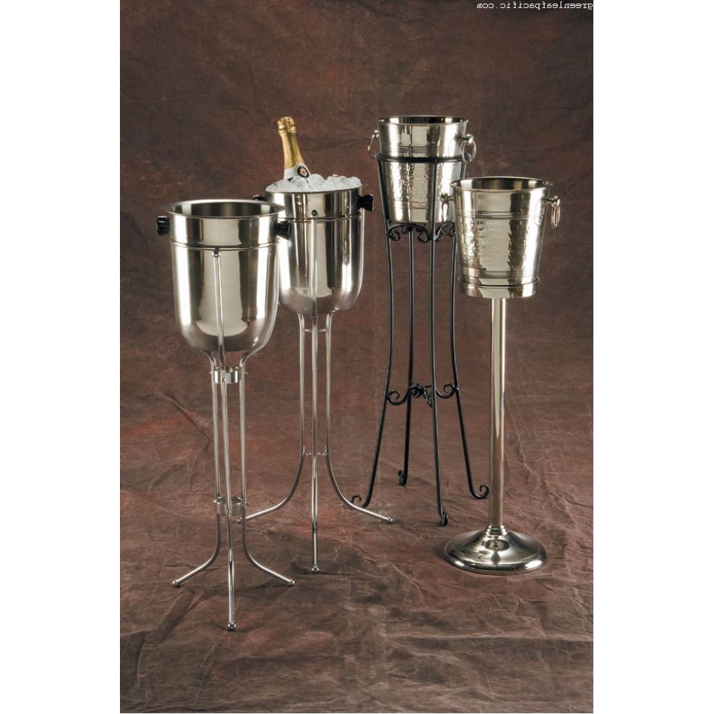 32" H Wine Bucket Stand, Ironworks, Black 1/Case