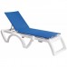 Calypso Adjustable Sling Chaise Blue - 2/Case